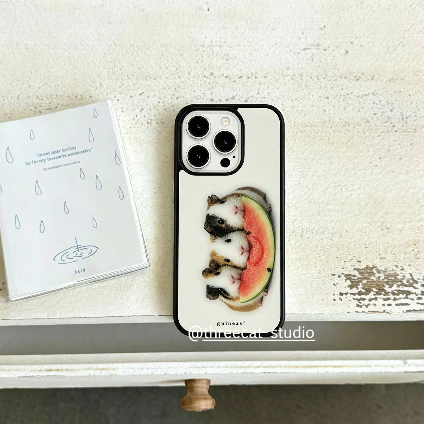 Phone Cases Korea - เคสโทรศัพท์ลายหนูตะเภาเกาหลีกินแตงโม สำหรับ iPhone 17 Air 16