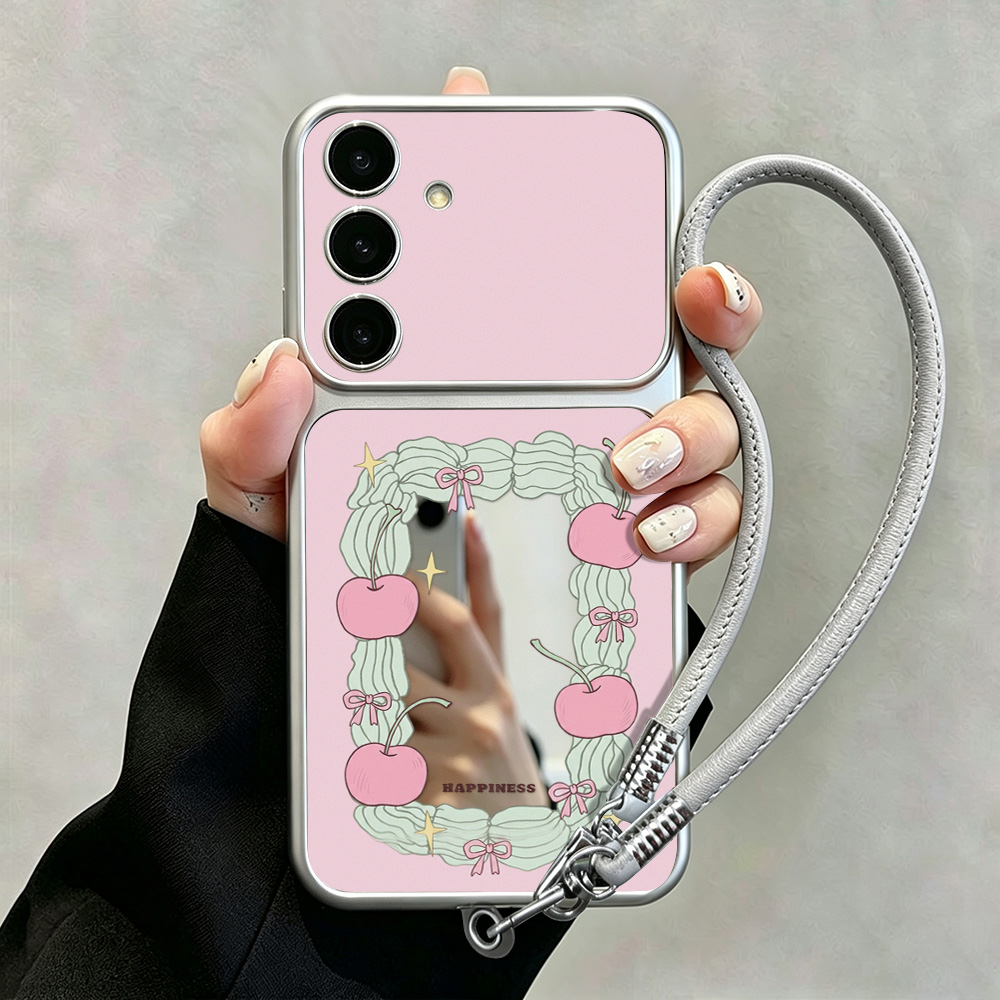 Phone Cases Samsung S24 - เคสโทรศัพท์พร้อมกระจกแต่งหน้า สำหรับ Samsung S26 Ultra S25