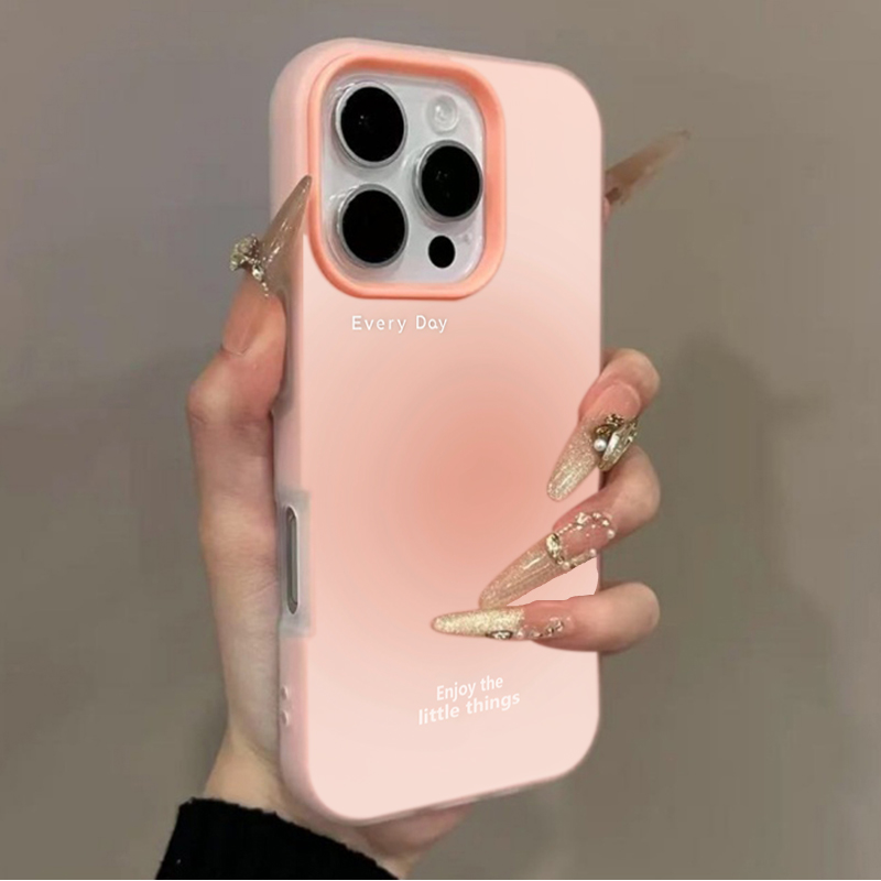 Phone Cases Xs Iphone - เคสโทรศัพท์ลายไล่เฉดสีชมพูสำหรับ iPhone 17 16 Pro Max