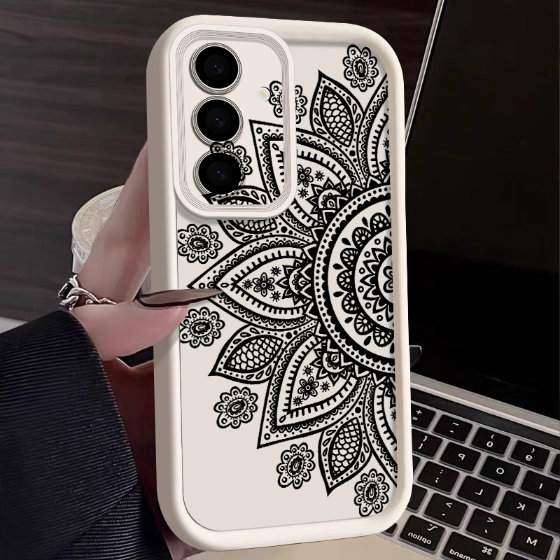 Phone Cases Galaxy A17 - เคสลายดอกไม้สไตล์เรโทรสำหรับ Samsung Galaxy A57 A37 A56
