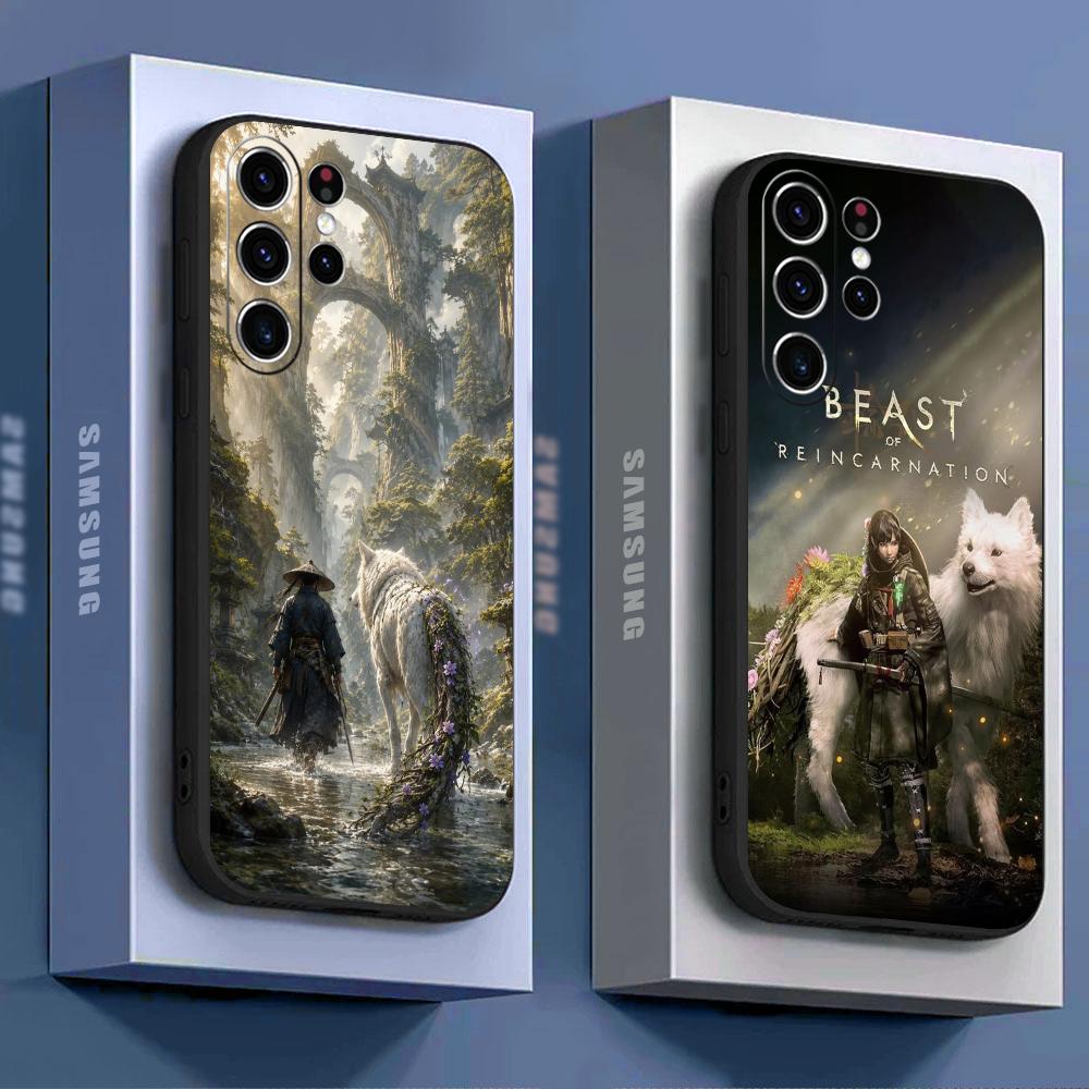 Phone Cases Samsung S24 - เคสโทรศัพท์ลายการ์ตูนสัตว์สุดเท่แห่งการกลับมาเกิดใหม่ สำหรับ Samsung Galaxy S26 S25