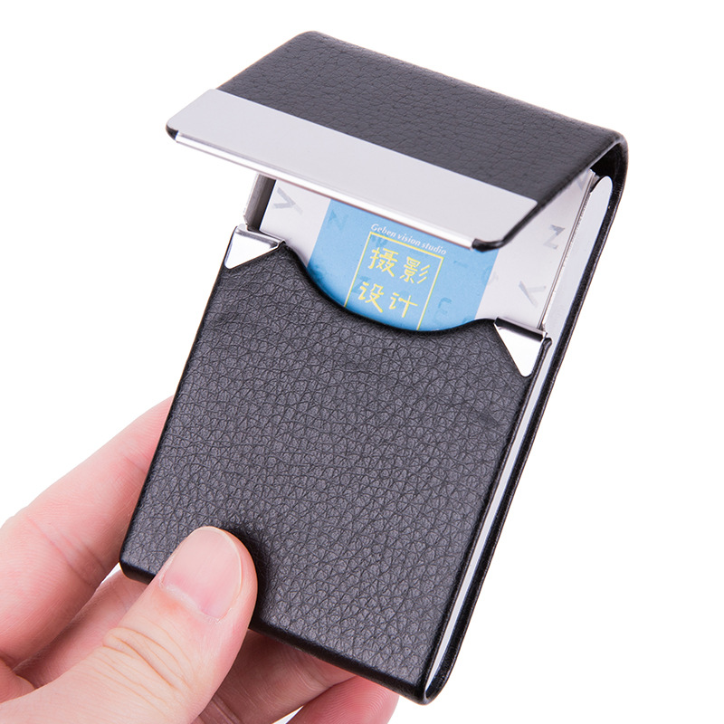 Card Holder Slim Case - 1 PC ผู้ถือบัตรธุรกิจกรณี Man Slim PU
