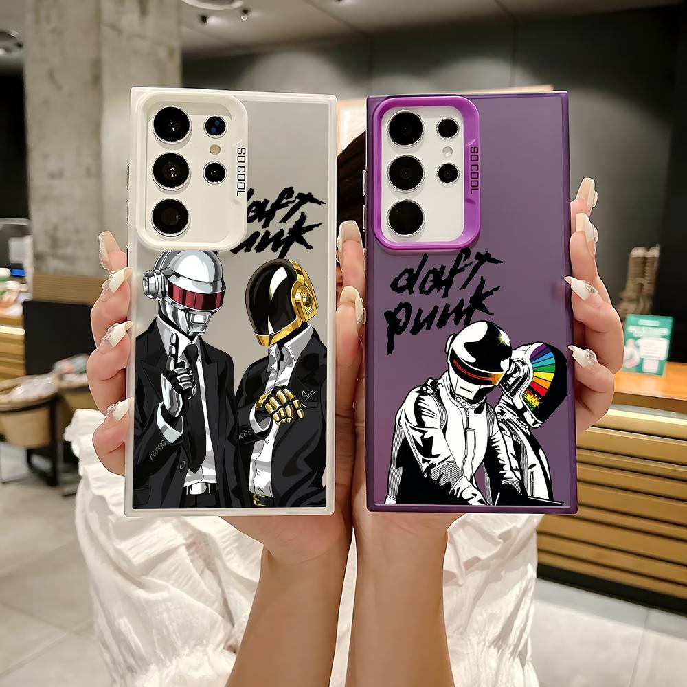Phone Cases With Loop - เคสโทรศัพท์ลายวง Daft Punk สำหรับ Samsung Galaxy