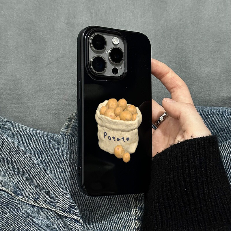 Phone Cases Korea - เคสโทรศัพท์ลายถุงมันฝรั่งแบบญี่ปุ่นและเกาหลีเรียบง่าย สำหรับ iPhone 17 AIR 16
