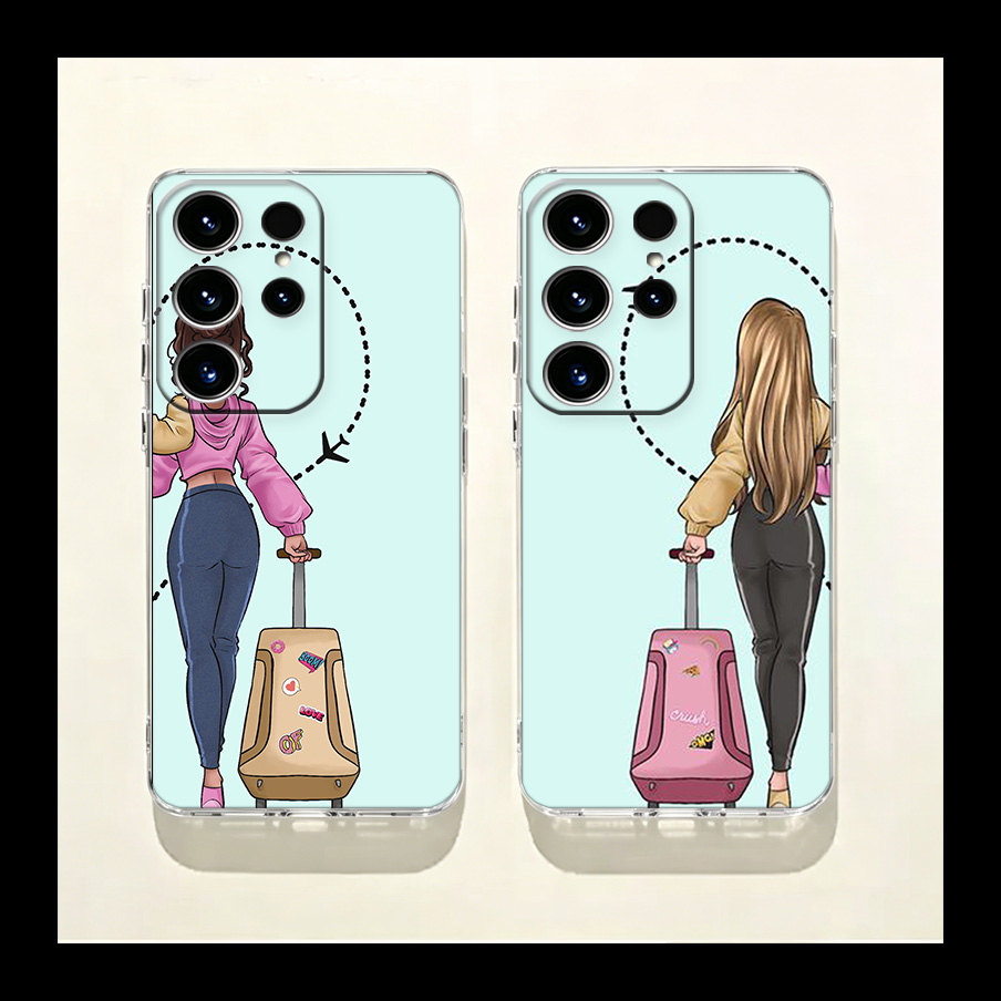 Phone Cases Vogue - เคสโทรศัพท์ Vogue Girl Travel สำหรับ Samsung