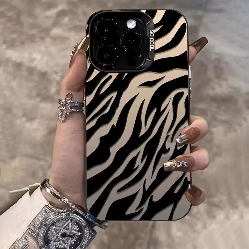 Phone Cases Xs Iphone - เคสกันกระแทก IMD ลายม้าลายสีดำ สำหรับ iPhone 18