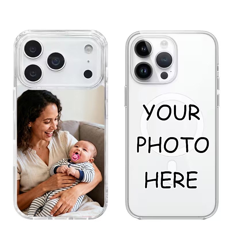 Phone Cases With Pictures - เคสแม่เหล็กอะคริลิกใสสำหรับ iPhone 11 12 13 14