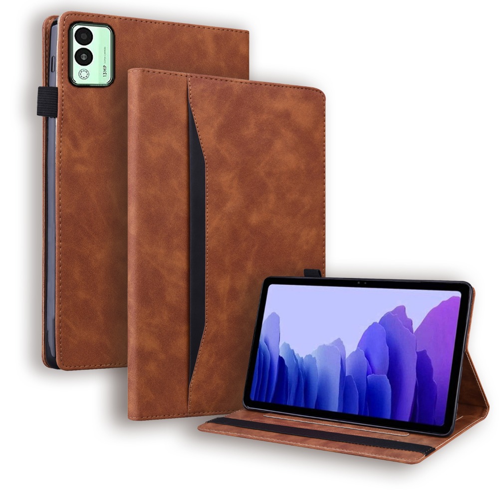 Leather Folio Wallet Case - เคส Funda สำหรับ Tecno MegaPad 11