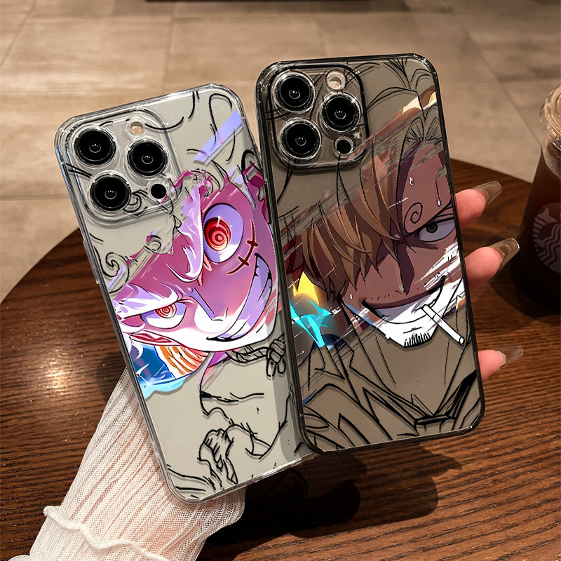 Phone Cases One Piece - เคสโทรศัพท์มือถือลายอนิเมะวันพีซ ลูฟี่ โซโล ซันจิ เหมาะสำหรับ iPhone