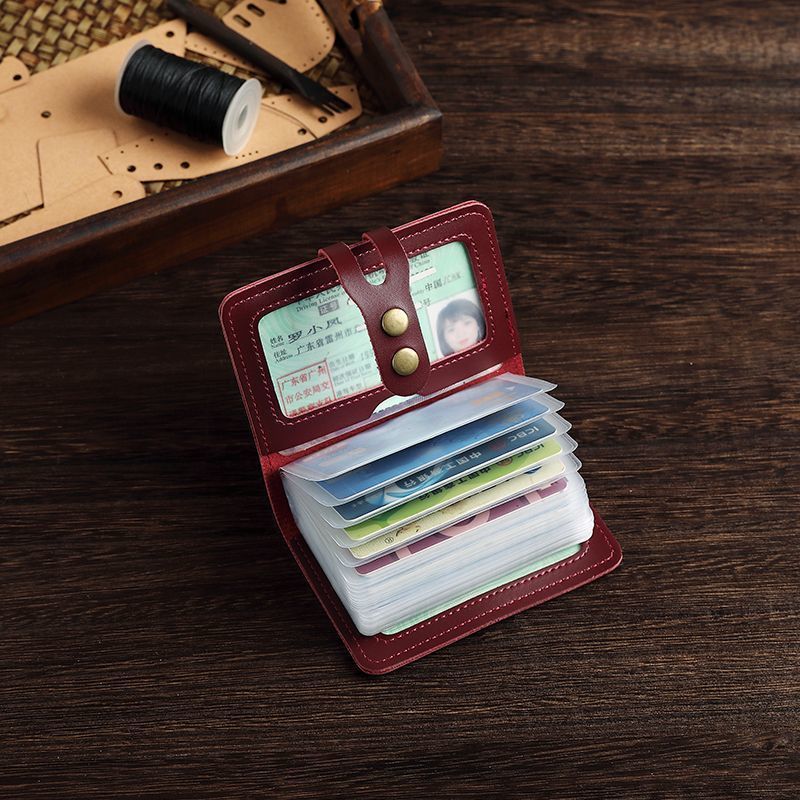 Slim Card Slot Case - ซองใส่บัตรหนัง PU แบบบางพิเศษ 30 ช่อง กระเป๋าใส่บัตรขนาดเล็ก