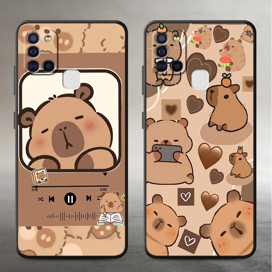 Phone Cases Galaxy A17 - เคสโทรศัพท์ลายคาปิบาร่าน่ารักสำหรับ Samsung Galaxy A12 A15 A70