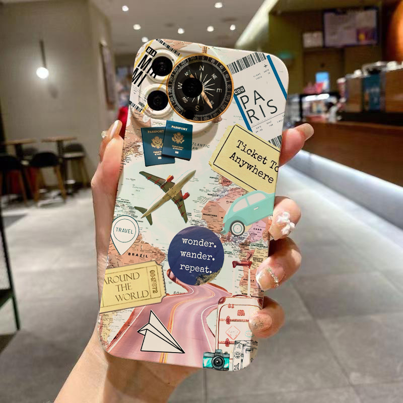 Phone Cases Vogue - เคสโทรศัพท์ลายดวงตาแบบ Travel Element สำหรับ iPhone 17
