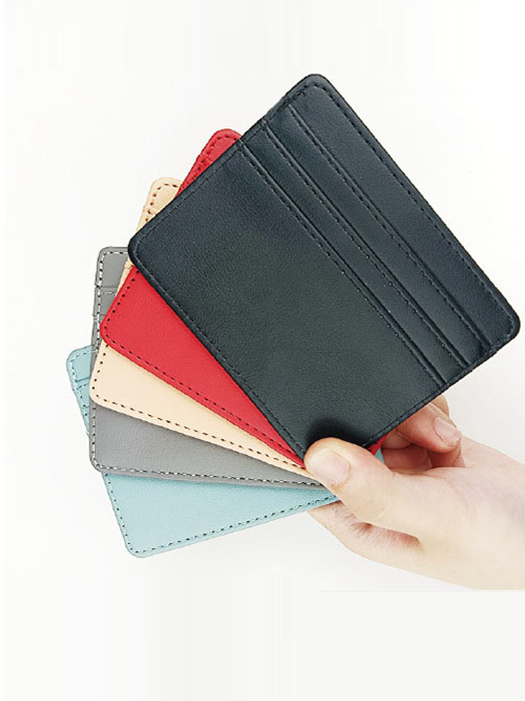 ซองใส่บัตรหนัง PU - ที่ใส่บัตร - Slim Card Slot Case บทวิจารณ์และราคา