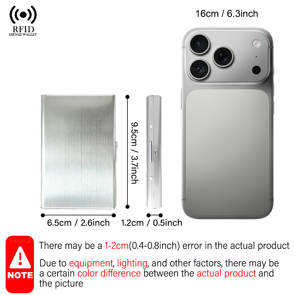 ที่ใส่บัตร RFID กระเป๋าใส่บัตร - Card Holder Slim Case บทวิจารณ์และราคา