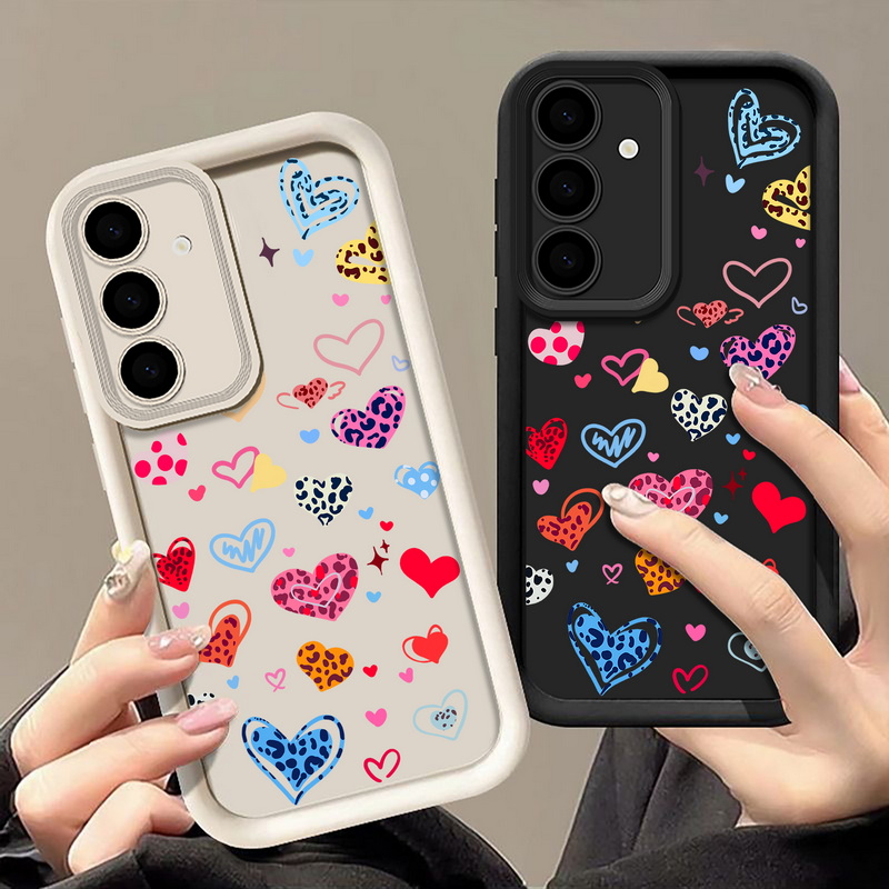 เคสโทรศัพท์ลายหัวใจสีสันสดใสสำ - Phone Cases Galaxy A17 บทวิจารณ์และราคา