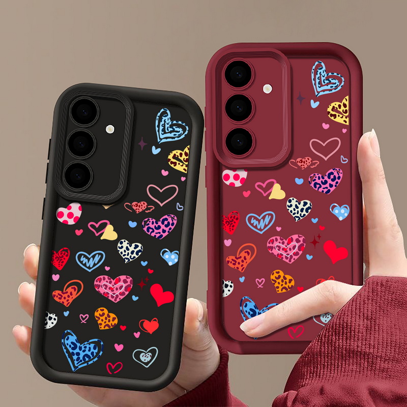 เคสโทรศัพท์ลายหัวใจสีสันสดใสสำ - Phone Cases Galaxy A17 บทวิจารณ์และราคา