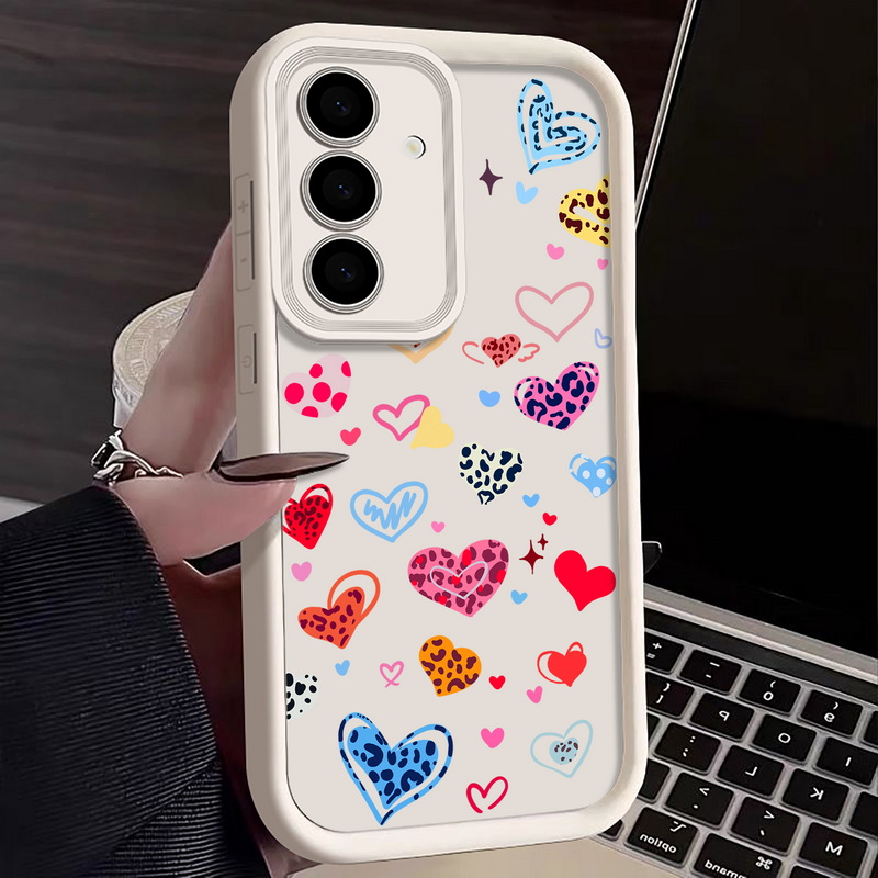 เคสโทรศัพท์ลายหัวใจสีสันสดใสสำ - Phone Cases Galaxy A17 บทวิจารณ์และราคา
