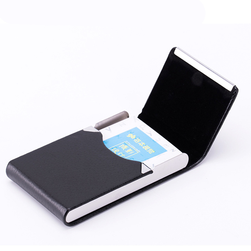 1 PC ผู้ถือบัตรธุรกิจกรณี Man  - Card Holder Slim Case บทวิจารณ์และราคา