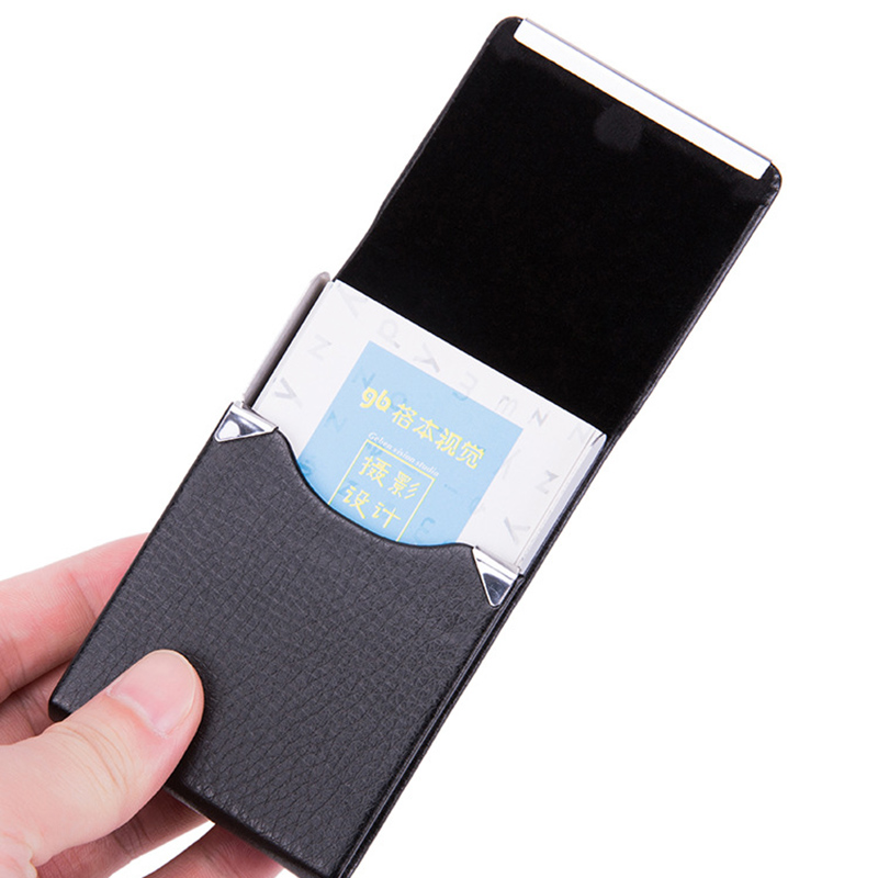 1 PC ผู้ถือบัตรธุรกิจกรณี Man  - Card Holder Slim Case บทวิจารณ์และราคา