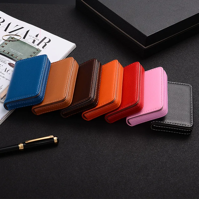 2026 ที่ใส่นามบัตรหนัง PU พร้อ - Card Holder Slim Case บทวิจารณ์และราคา