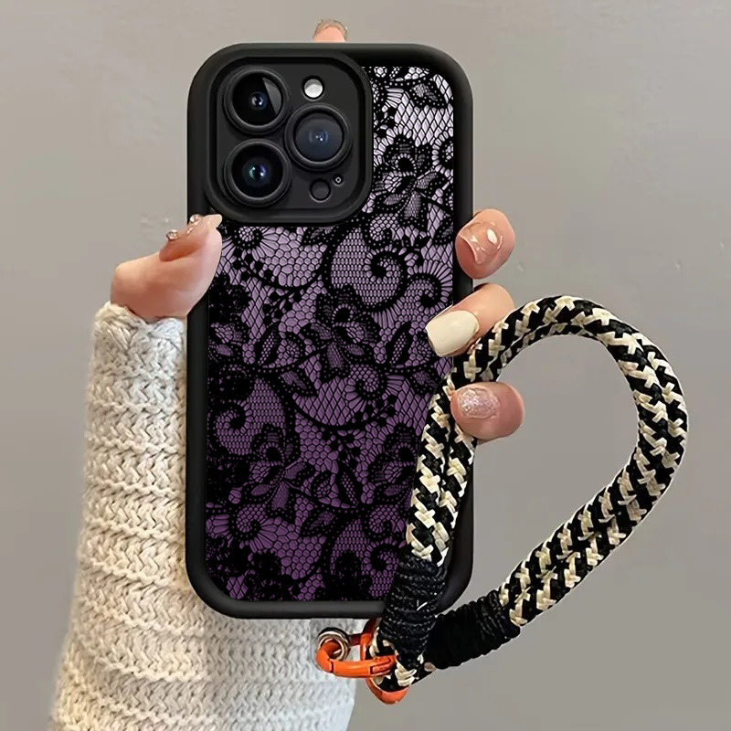 เคสโทรศัพท์แบบสายคล้องลูกไม้สี - Phone Cases With Loop บทวิจารณ์และราคา