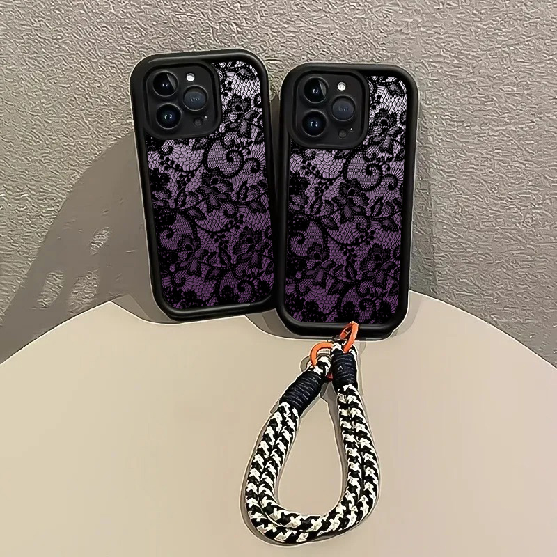 เคสโทรศัพท์แบบสายคล้องลูกไม้สี - Phone Cases With Loop บทวิจารณ์และราคา