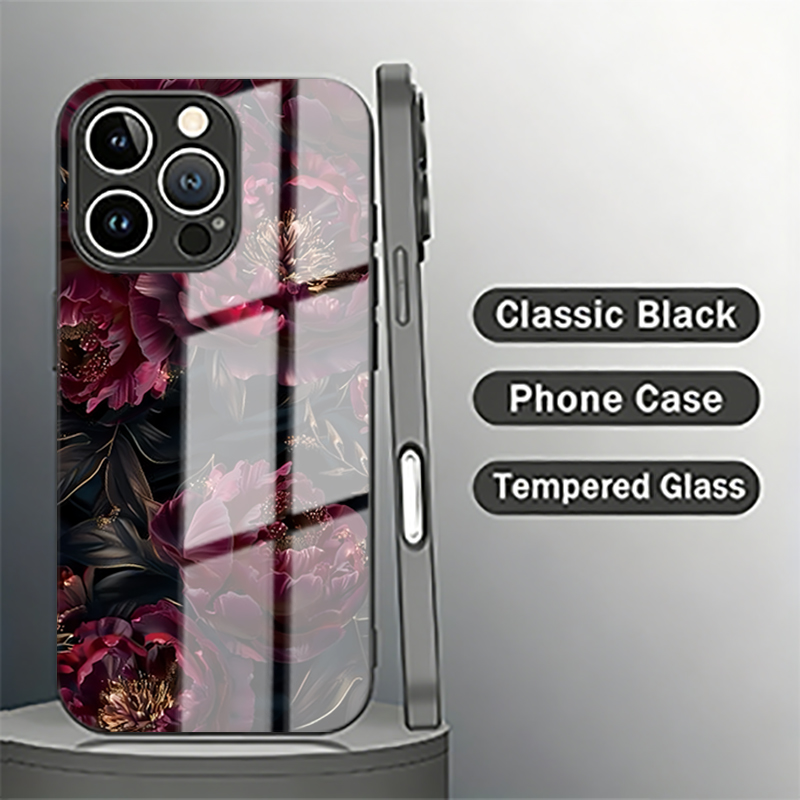 เคสโทรศัพท์กระจกนิรภัยลายกุหลา - Phone Cases Vogue บทวิจารณ์และราคา