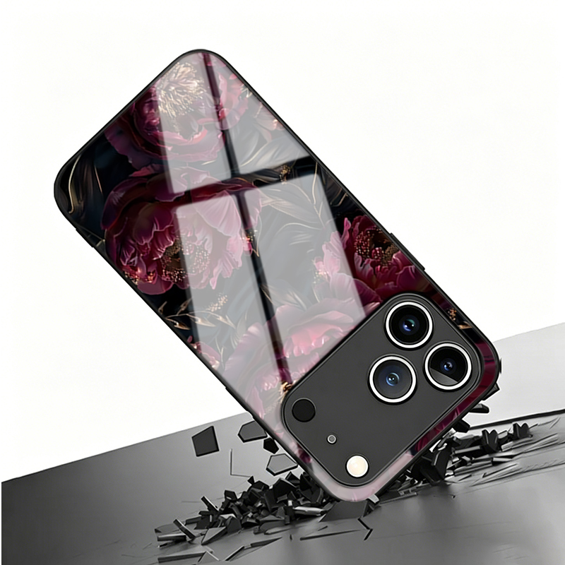 เคสโทรศัพท์กระจกนิรภัยลายกุหลา - Phone Cases Vogue บทวิจารณ์และราคา