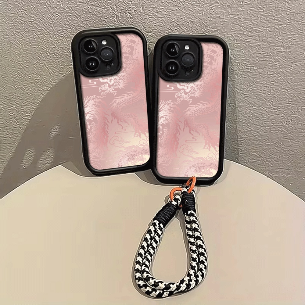 เคสโทรศัพท์ลายมังกรสีขาวพาสเทล - Phone Cases With Loop บทวิจารณ์และราคา
