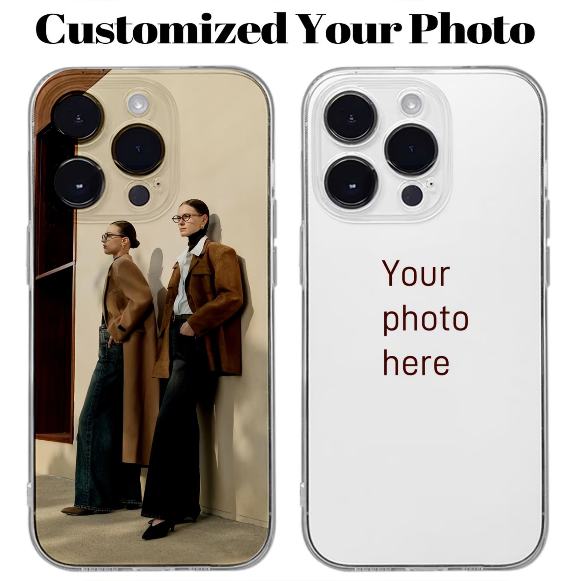 เคสใสแบบปรับแต่งได้ลายภาพถ่ายส - Phone Cases With Pictures บทวิจารณ์และราคา