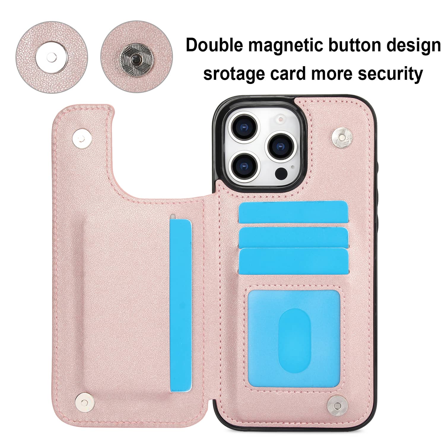 เคสสำหรับ iPhone 16 PRO MAX iP - Leather Folio Wallet Case บทวิจารณ์และราคา