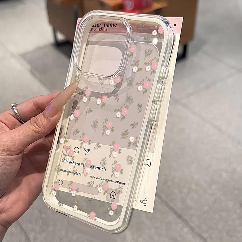 เคสโทรศัพท์ใส TPU นิ่มลายใบไม้ - Phone Cases Xs Iphone บทวิจารณ์และราคา