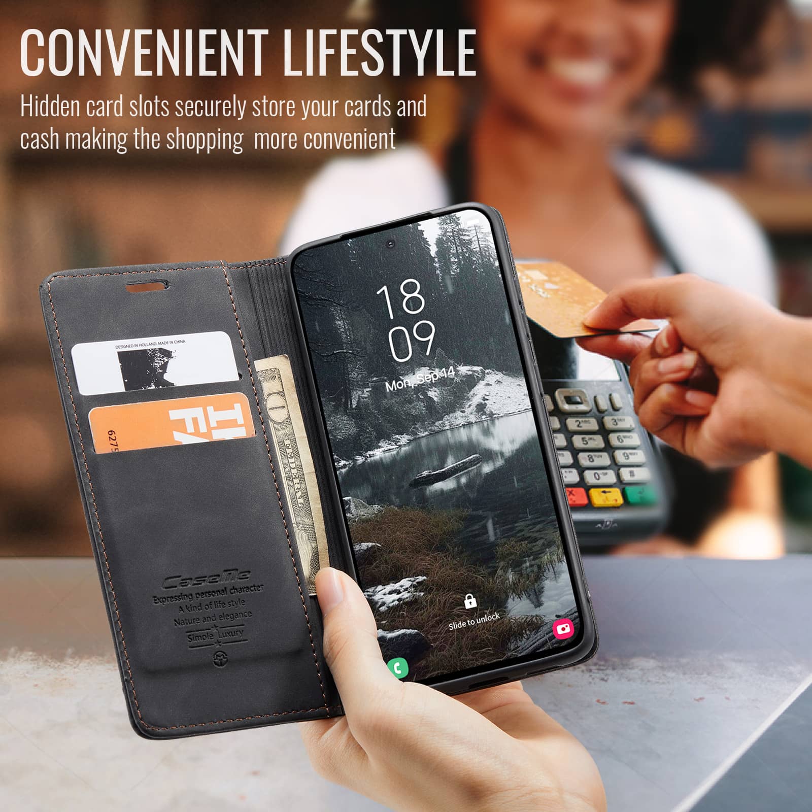 เคสแบบพับได้สำหรับ Samsung Gal - Leather Folio Wallet Case บทวิจารณ์และราคา
