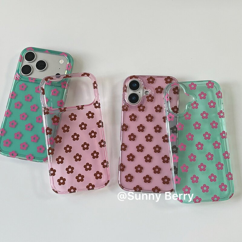 เคสโทรศัพท์ลายดอกไม้สีสันสดใสส - Phone Cases Korea บทวิจารณ์และราคา