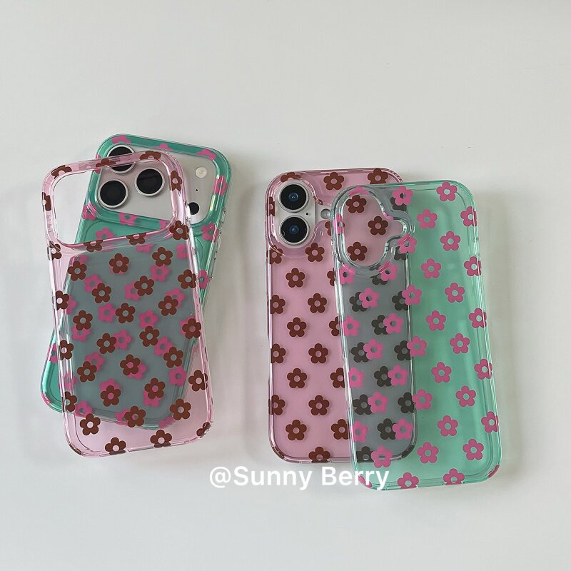 เคสโทรศัพท์ลายดอกไม้สีสันสดใสส - Phone Cases Korea บทวิจารณ์และราคา