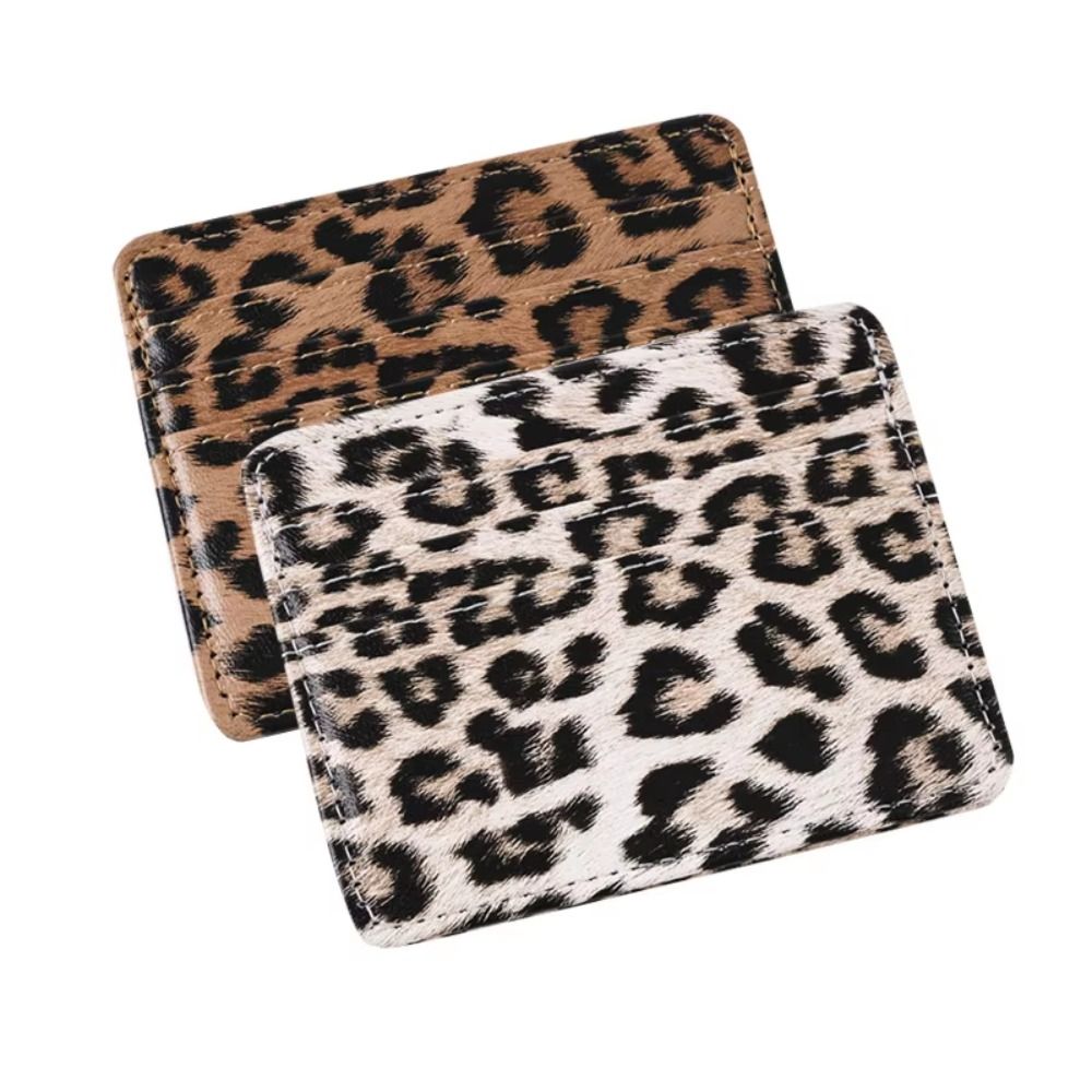 คลาสสิค PU หนังลายเสือดาวกระเป - Slim Card Slot Case บทวิจารณ์และราคา