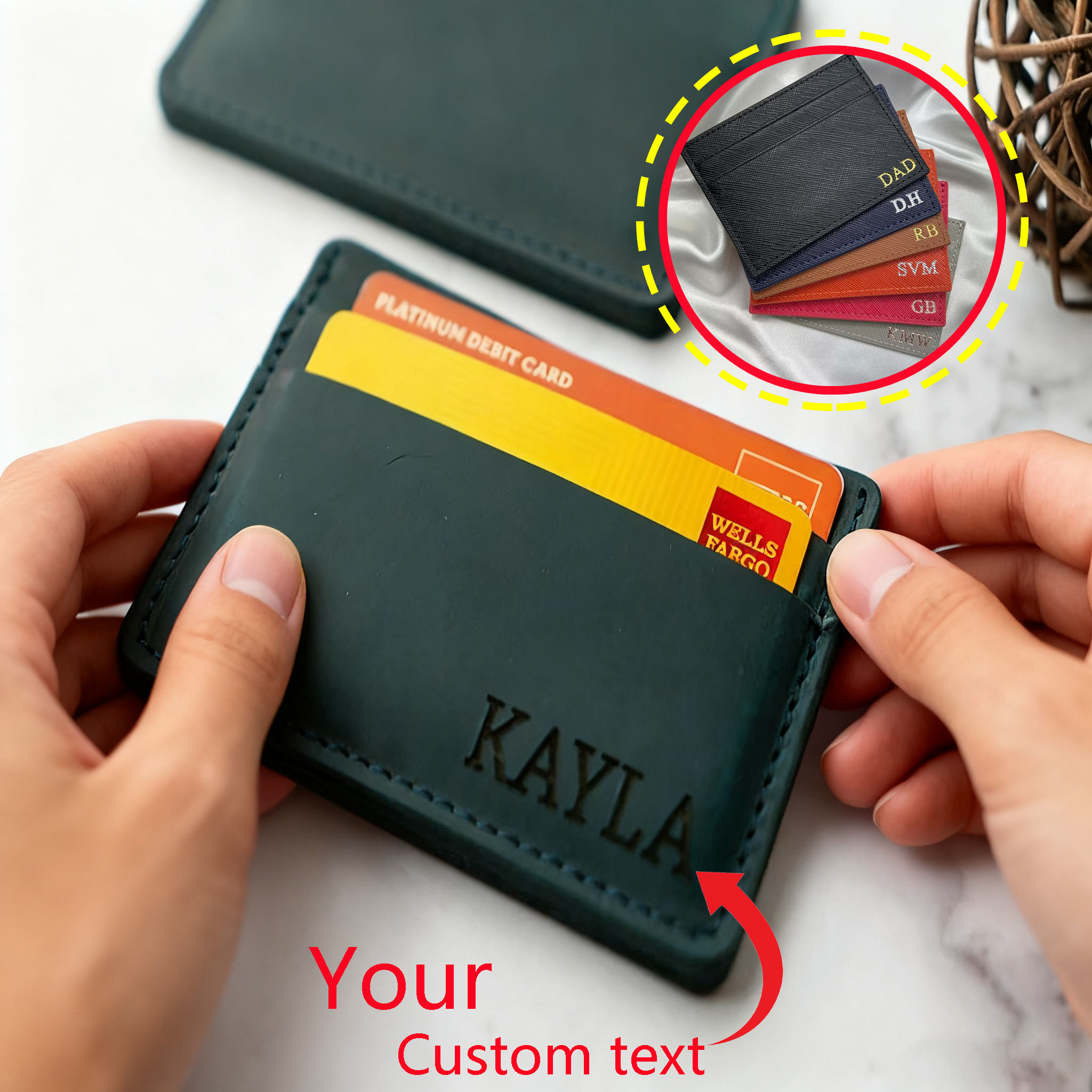 ซองใส่บัตรหนังแท้คุณภาพสูงแบบก - Slim Card Slot Case บทวิจารณ์และราคา
