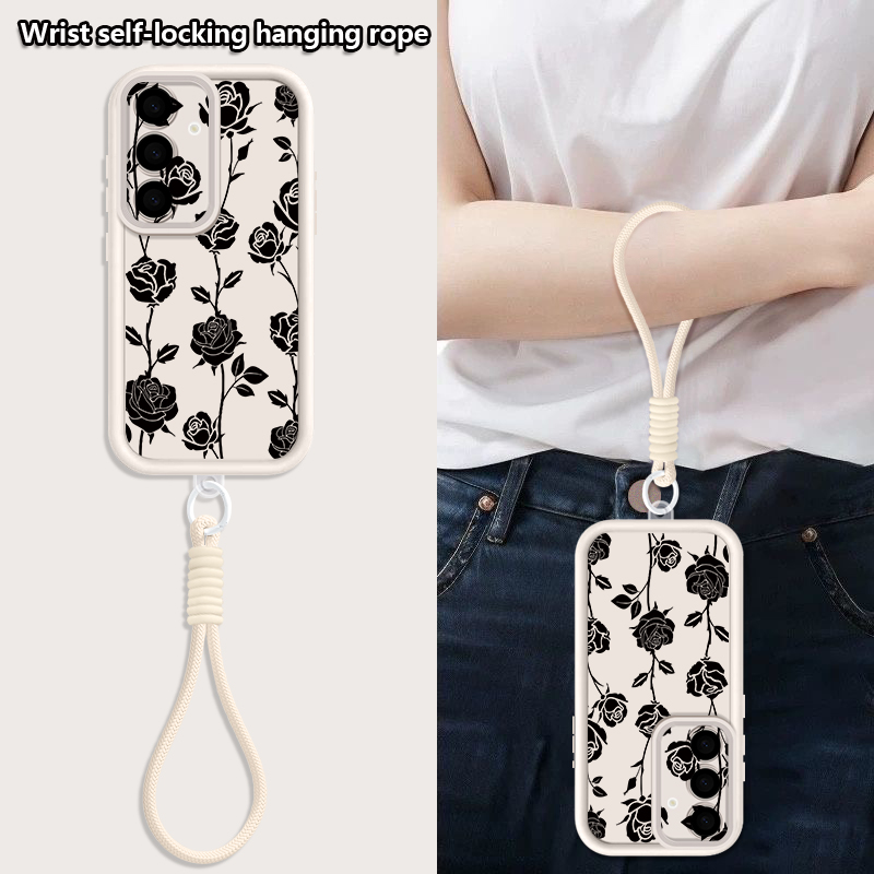 เคสโทรศัพท์ลายดอกไม้พร้อมสายคล - Phone Cases Galaxy A17 บทวิจารณ์และราคา